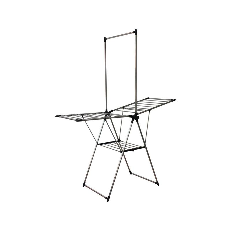 Varal de Chão Aço Inox Duplo 156x70x201cm Kleine Wolke - Varal de